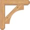 Ekena Millwork Westlake Craftsman Smooth Bracket w/ Offset Brace, Western Red Cedar, 5 1/2"W x 22"D x 22"H BKT0604X22X22WTL04SWR - alternate 3